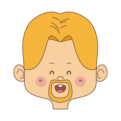 cartoon man face avatar character male cute