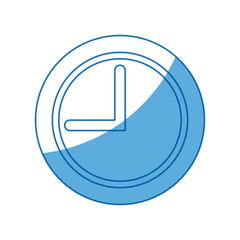 school clock time hour analog icon