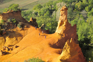 ocher's trail in france