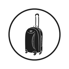 Obraz premium Vector icon of suitcase