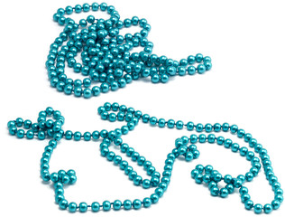 Blue bead necklace