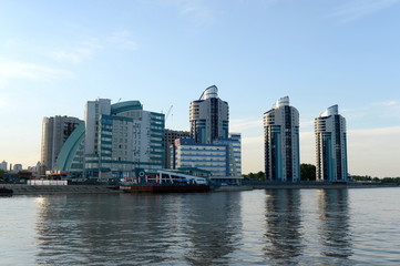 Embankment of the river station of Barnaul.