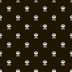 seamless pattern with skulls