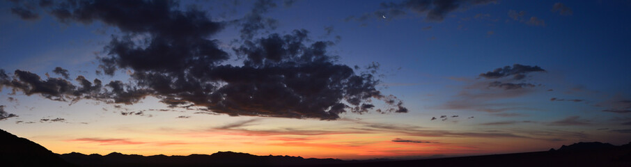 Namibia Klein Aus sunset panorama