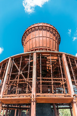 Destroyed an abandoned cooling tower
