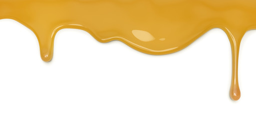 honey pouring isolated 3d illustration