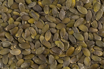 Pumpkin seeds close up