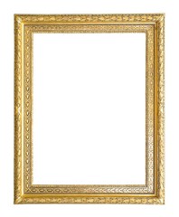 Golden frame for paintings, mirrors or photos