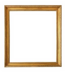 Golden frame for paintings, mirrors or photos