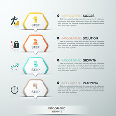 Modern infographics options banner.