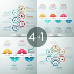 Modern infographics options banner.