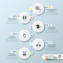 Business timeline infographic template