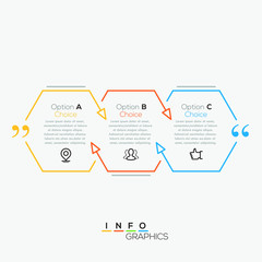 Vector quote infographic