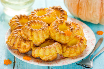 Fresh homemade delicious pumpkin muffins