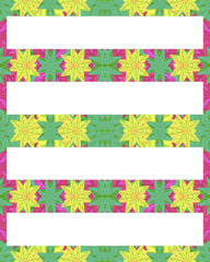 Stationery Background with Decorated Borders