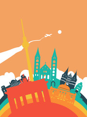 Travel Germany world landmark landscape © Cienpies Design