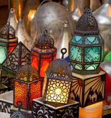 arabian lanterns at khan el khalili