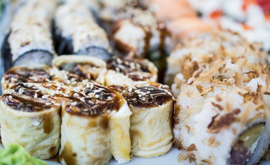 Sushi close up