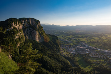 Blick vom Karren auf Dornbirn und Bodensee (High Resolution)