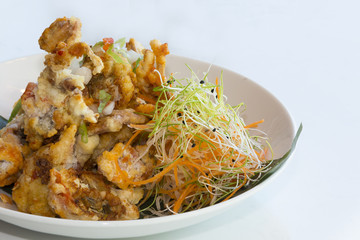 Spicy soft shell crab