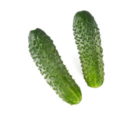 cucumebrs isolated on white