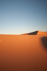 Fototapeta na wymiar View on dunes in the Sahara desert of Morocco