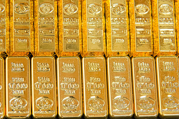 Obraz premium 大量の金 