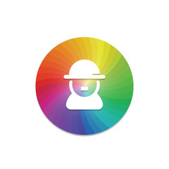 Fototapeta premium Color Circle - App Push-Button