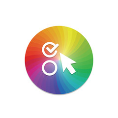 Obraz premium Color Circle - App Push-Button