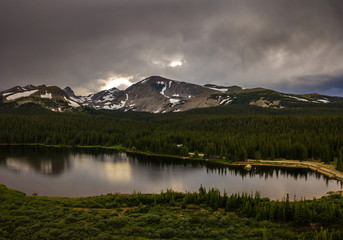 Brainard Lake Recreation Area Indian Peaks Colorado at Sunset © Krzysztof Wiktor