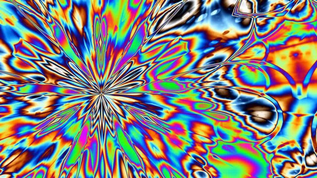 psychedelic flower power abstract background
