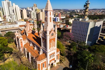 Foto op Plexiglas Aerial View of Ribeirao Preto city in Sao Paulo, Brazil © gustavofrazao