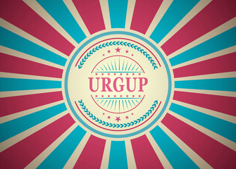 Urgup Retro Vintage Style Stamp Background