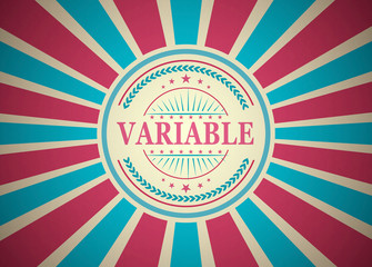 Variable Retro Vintage Style Stamp Background