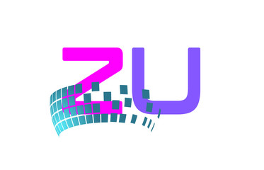ZU Initial Logo for your startup venture