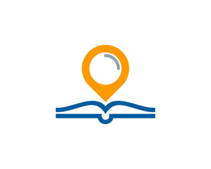 Local Book Icon Logo Design Element