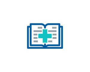 Clinic Book Icon Logo Design Element
