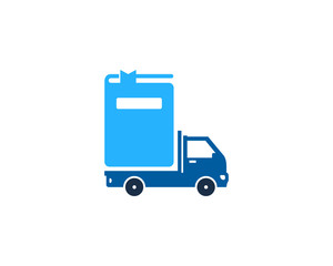 Delivery Book Icon Logo Design Element