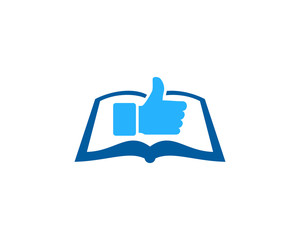 Obraz premium Good Book Icon Logo Design Element