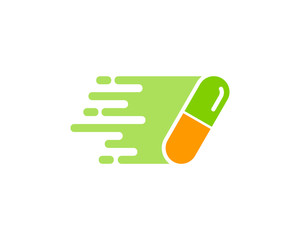 Delivery Medicine Icon Logo Design Element