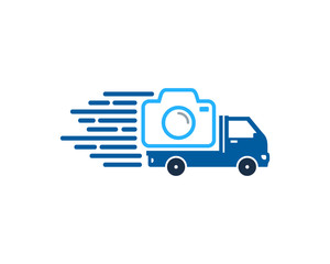 Camera Delivery Icon Logo Design Element