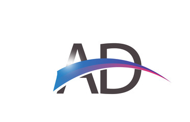 AD Initial Logo for your startup venture