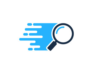 Delivery Search Icon Logo Design Element