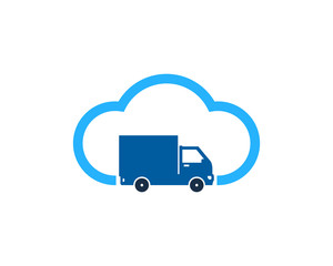 Cloud Delivery Icon Logo Design Element