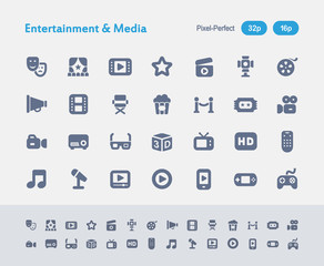 Entertainment & Media - Ants Icons