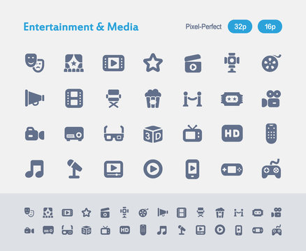 Entertainment & Media - Ants Icons