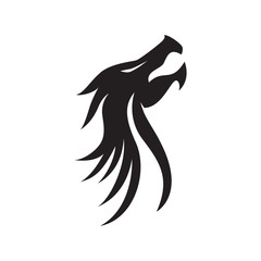dragon logo vector silhouette
