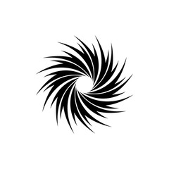 Fototapeta na wymiar black spark business logo vector