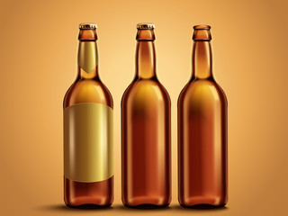 Blank beer or drink bottle