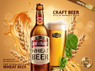 Wheat beer ads